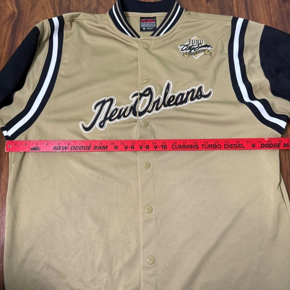 Vintage FUBU New Orleans 05 City Series Collection Jacket Men's Size XL Blk/Gold - Picture 6 of 7